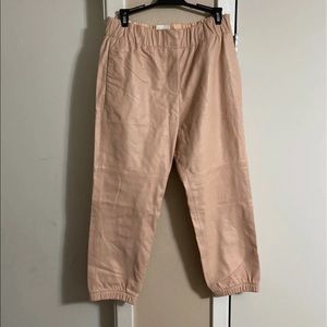 GAP pink leather pants sz M